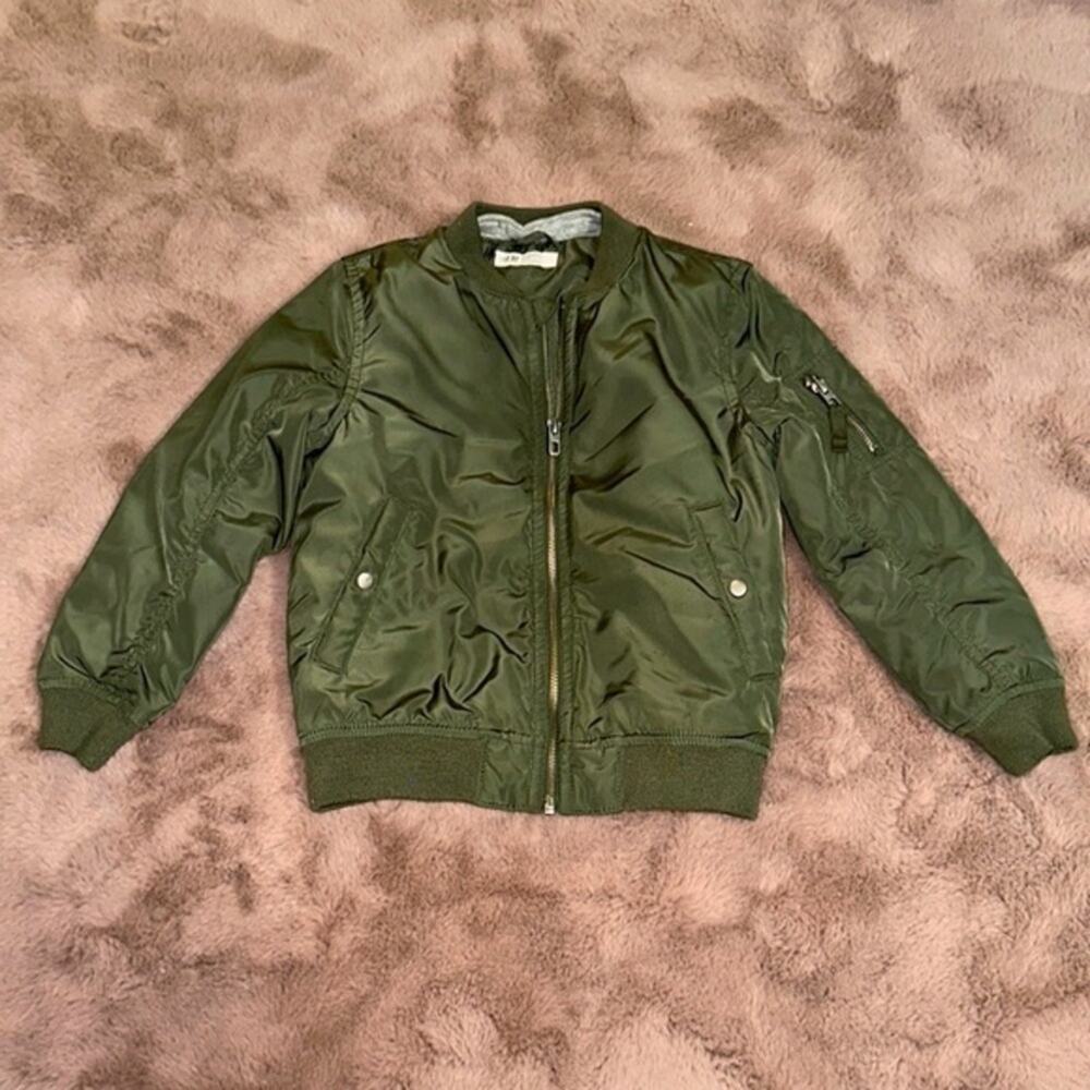 Olive H&M Bomber Jacket Size 5T/6